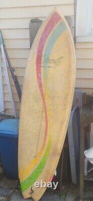 Vintage Schroff High pro twin Fin Surfboard Retro vintage surf