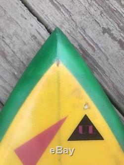 Vintage Schroff Surfboard Channel Bottom Baby Swallow Star Fin System