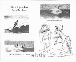 Vintage Surf movie brochure Sunset Surf Craze 1960's