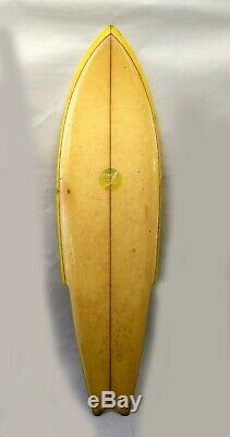 Vintage Surfboard Catri Lightening Bolt 1976 Swallow Tail 6' 1 Foam Board FL
