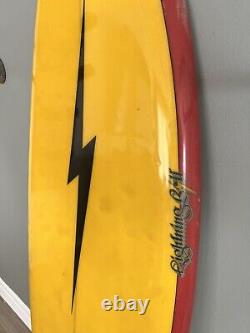 Vintage Surfboard Lightning Bolt