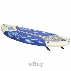 Vintage Surfboard Ocean Beach Surfing Slick HDPE High Speed Bottom Design White