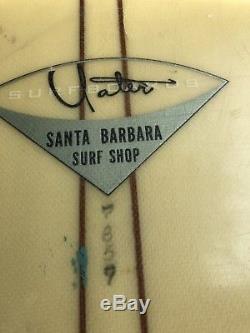 Vintage Surfboard Yater Santa Barbara Numbered Surfing Staten Island pick up