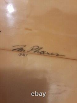 Vintage Tim Phares Numbered And Signed Surfboard