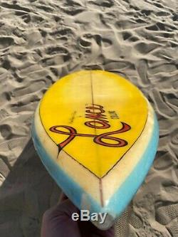 Vintage Wave Tools Lazor Zap Surfboard by Lance Collins 2+1 Thruster 1985 85