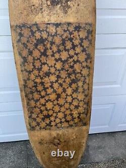 Vintage Wooden surfboard early 60s 6 feet X 18
