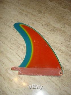Vintage rainbow surfboard fin