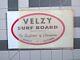 Vtg 1960s Surfing Decal Velzy Surfboards Of Champions