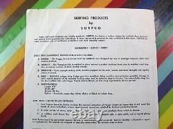 Vtg 1960s Surfing ephemera Hoppy Swarts Surfco Products flyer