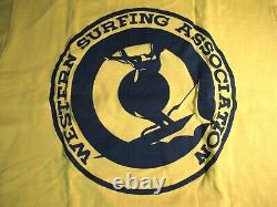 Vtg 1970s Surf T Shirt WSA Western Surfing Association NOS never worn L