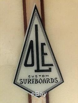 Vtg Bob Ole Olson Numbered 1453 Long Board Surfboard Collector Estate