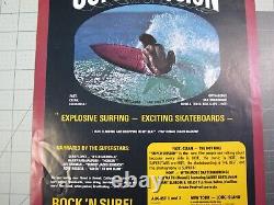 Vtg Surfing Skateboard ephemera 1975 Super Session Film Poster flyer Jepsen