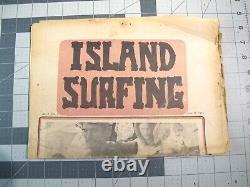 Vtg Surfing ephemera 1973 Island Surfing newspaper Vol 2 #1 LI NY Montauk