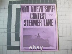 Vtg Surfing ephemera- 1973 WSA Ano Nuevo Surfing Contest program