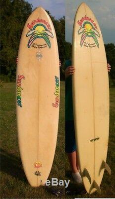 WET STIX 7' 0 TRI-FIN SURFBOARD and LEASH