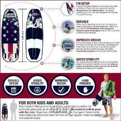 Wakesurfing Liberty wakesurf Board, 4' 8 Surfboard, Quad Fins. Fins included