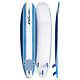 Wavestorm 8 Ft Classic Surfboard Blue Stripes, Foam Summer Ocean Surf Surfing @@