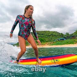 Wavestorm 8ft Classic Surfboard Navy Sunburst, Summer Ocean Surf Surfing @@