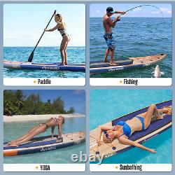Winnovate Inflatable Stand Up Paddle Board, Wide Paddle Board, Surfboard, SUP