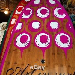 Womens Stand Up Paddle Board ART in SURF Da Small Fun 9'6 PINK