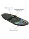 Xspec Kneeboard With Hook For Knee Surfing Boating Waterboarding, Black