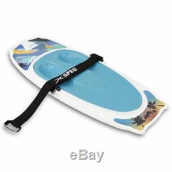 Xspec Kneeboard with Hook for Knee Surfing Boating Waterboarding, White